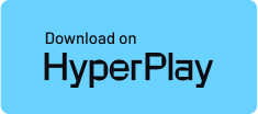 Stacked HyperPlay Blue logo with HyperPlay H Icon missing